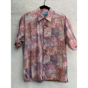 Tori Richard Men’s Medium Hawaiian Shirt Red